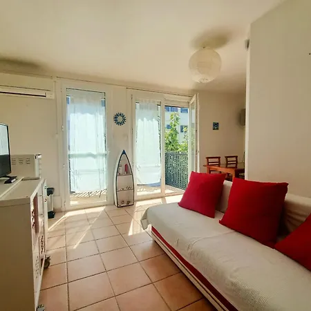 Joli T3 Climatisé à 170m De La Plage, 6 Pers, Parking Inclus - Fr-1-794-167 Canet-en-Roussillon